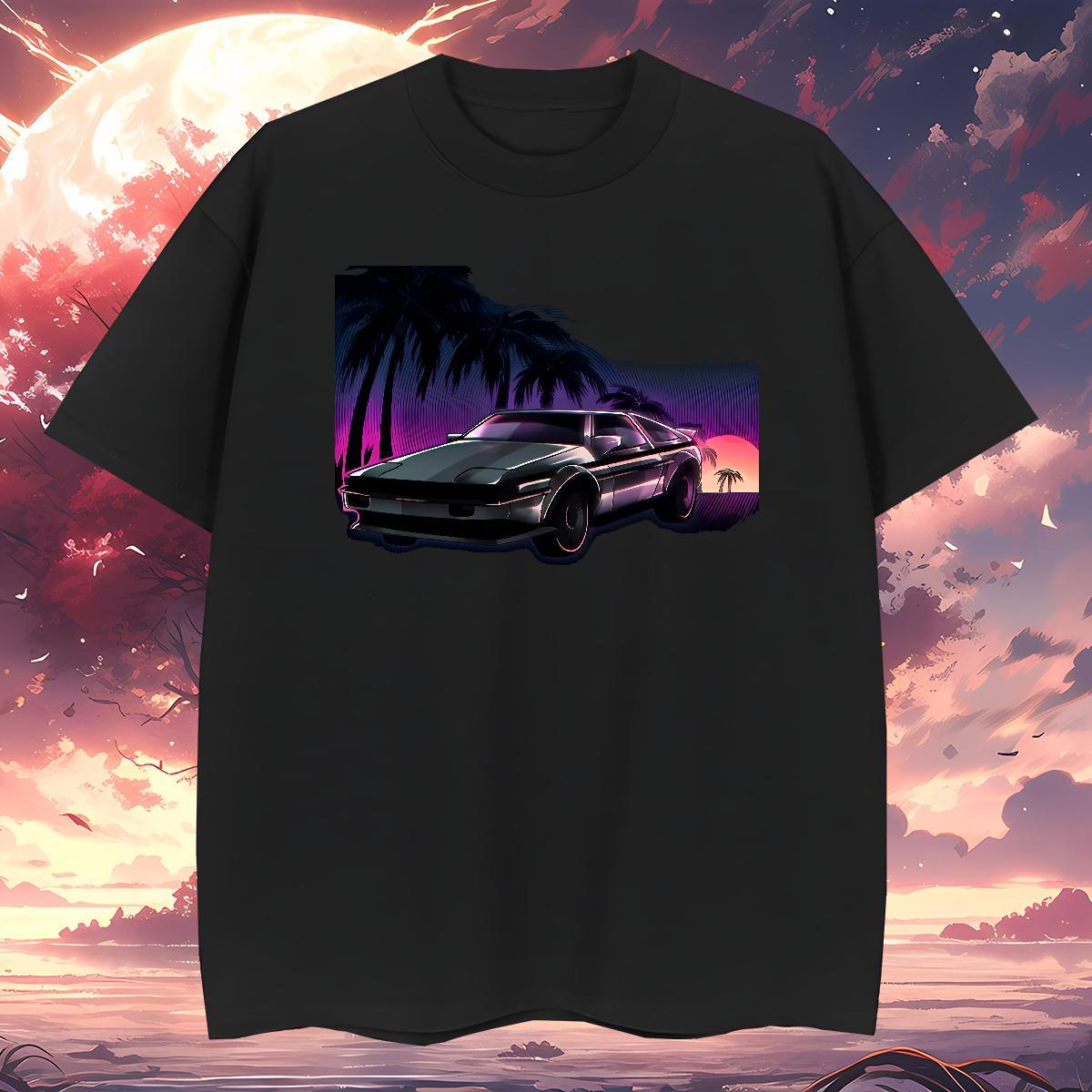 Designer car T-Shirts High Street Hip Hop Men Clothes T-Shirt 230g Pure Cotton Brand Breathable Short Sleeve Custom Anime Tops Tees