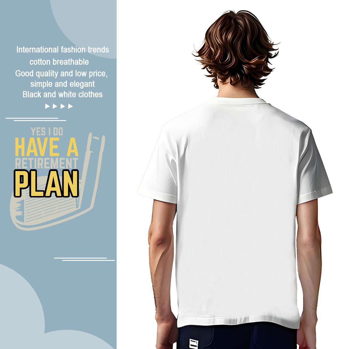 Cool Design have a plan 230g 100% Cotton Tshirt for Man Woman Hip Hop Round Neck Short Sleeve T shirt New Arrival Anime Polos