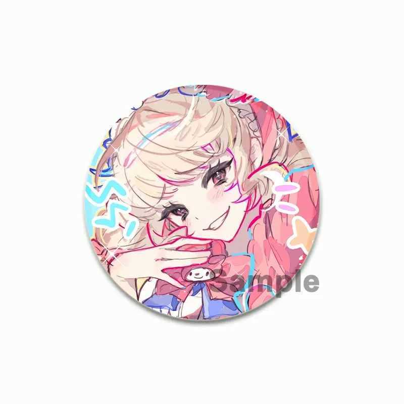 58mm Anime Game Logo V Pin Asymmetric Competition Mobile Game Badge Brooch Backpack Clothing Handmade Gift Brooch W240815