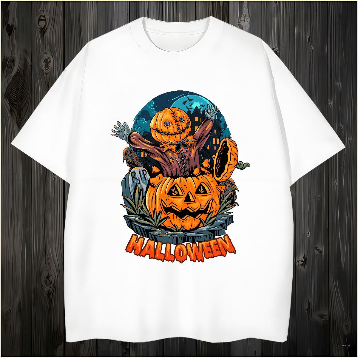 Comfortable Man T Shirts halloween Breathable Home Outdoor Customized Print 100% Cotton 230g Men Tshirts Factory Direct Tops Tees