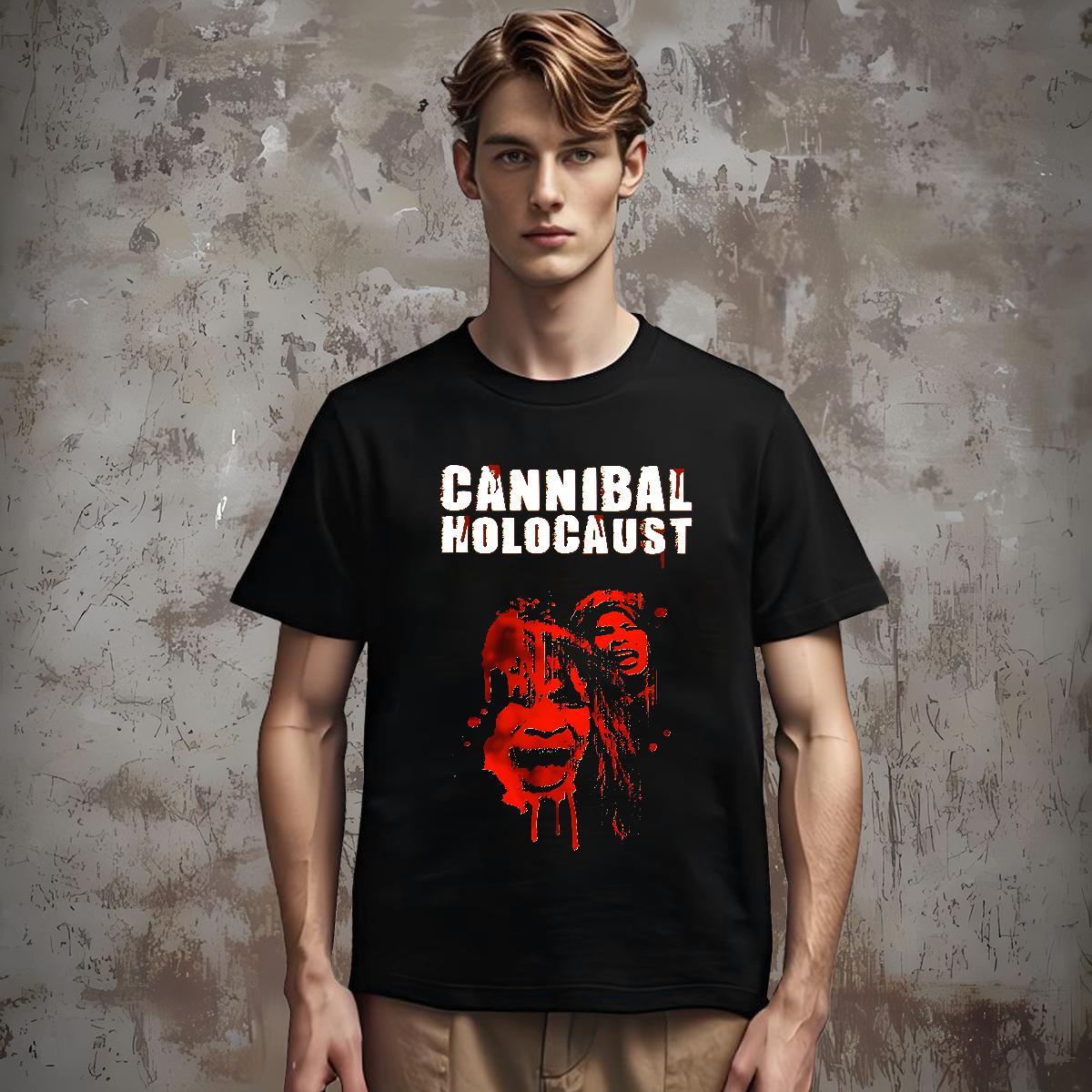 T shirt 100% Cotton 230g scary Street wear Hip Hop Breathable Soft Cartoon Printing L-4XL Couples T Shirts Designer Loose Tees Shirts
