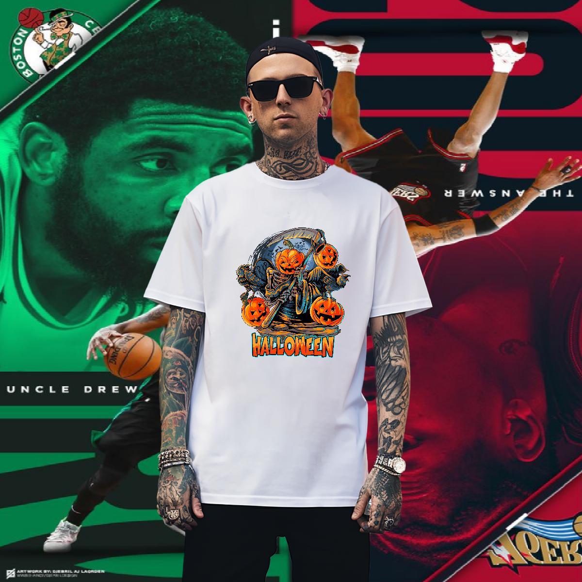 Cool T-Shirts halloween O Neck Short Sleeves Outdoor Custom Big Size 230g Pure Cotton Tshirt for Man Woman Brand Clothes