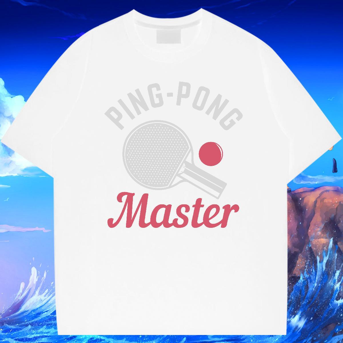 Cool Design Men Clothes T-Shirt Casual Daily Wear 100% Cotton 230g DIY Logo Oversized Breathable Crew Neck PING PONG T shirt 2024 Designer Tops