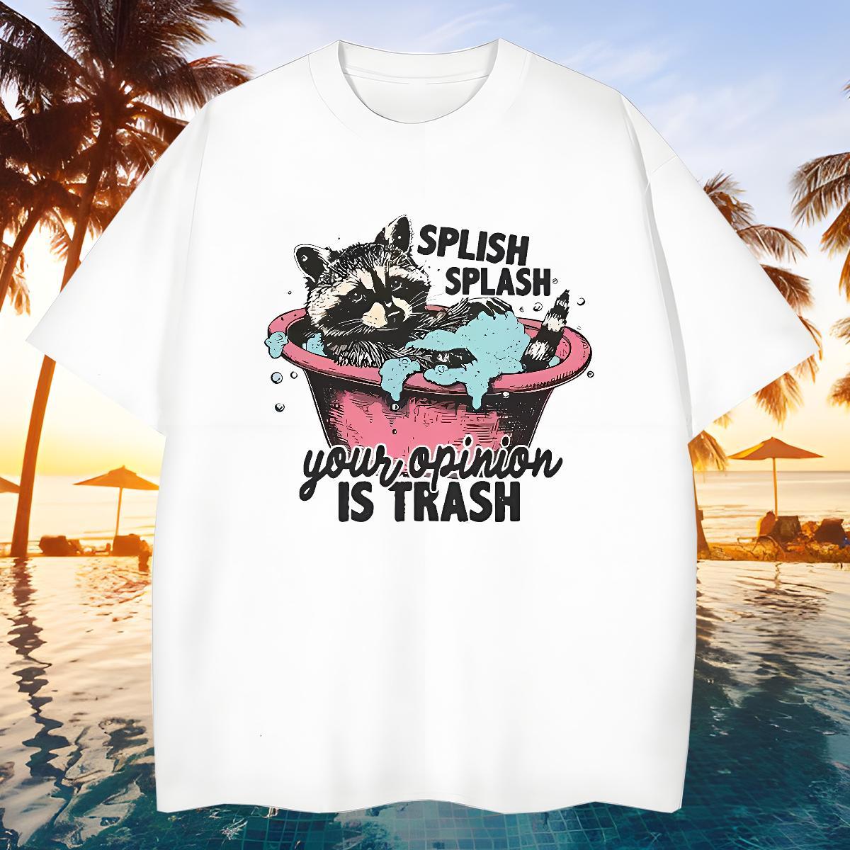 Free Shipping T Shirts Men animals Breathable Street Wear Black White 230g 100% Cotton Couples T Shirts New Tees Shirts