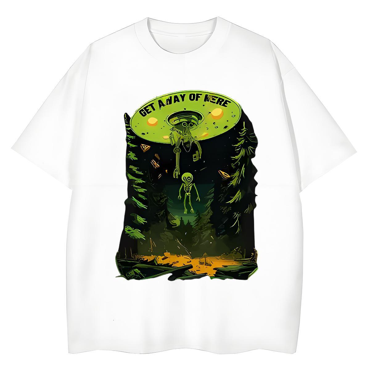 DIY Woman Tshirt Casual Daily Wear Breathable Crew Neck Tops Shirt Female 230g 100% Cotton ET Plus Size Cartoon T shirt