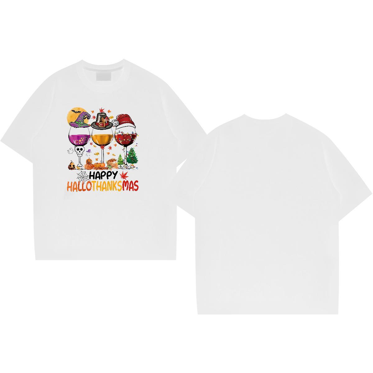 2024 Summer Tshirt for Man Woman goblet Street 100% Cotton 230g Top Tees Breathable Soft Brand T-Shirts Oversized 3XL 4XL