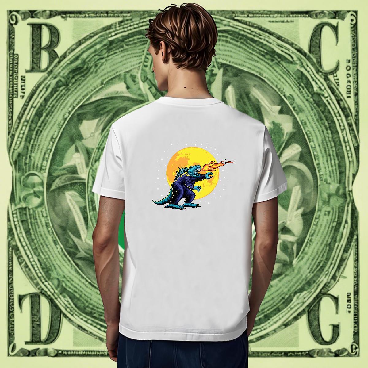 Cool Mens Tshirts Spring Summer 230g Pure Cotton Graphic Round Neck Short Sleeve ET T-Shirts Free Shipping Tops Tees