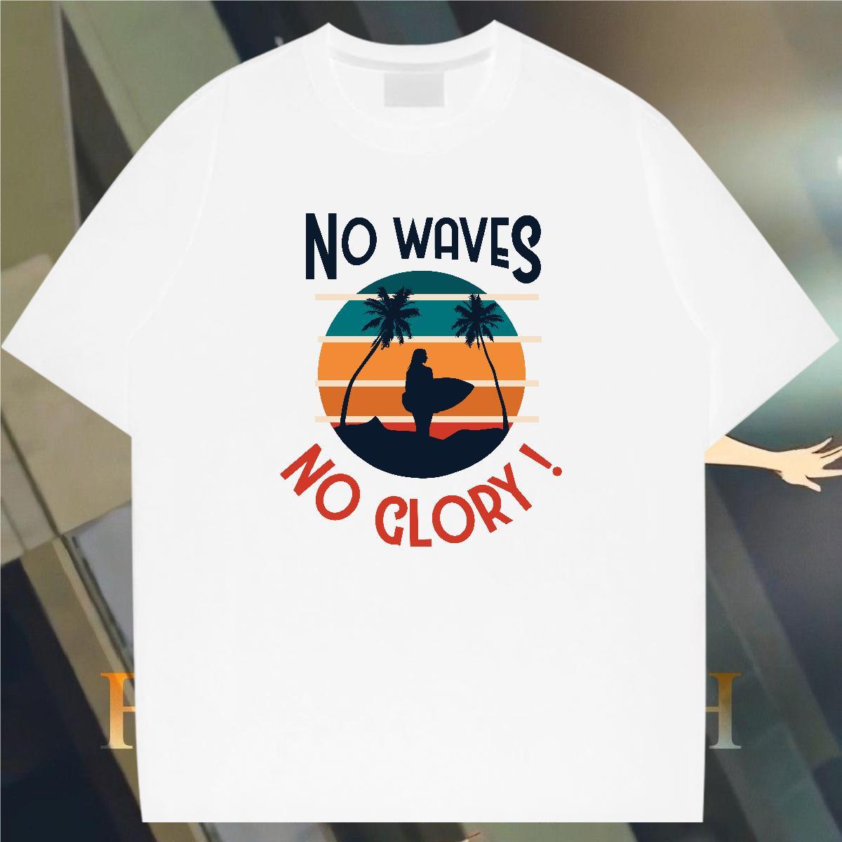 High Quality sea 230g 100% Cotton Couples T Shirts Spring Summer Crew Neck T-Shirts Factory Direct DIY Printed Tops Shirt