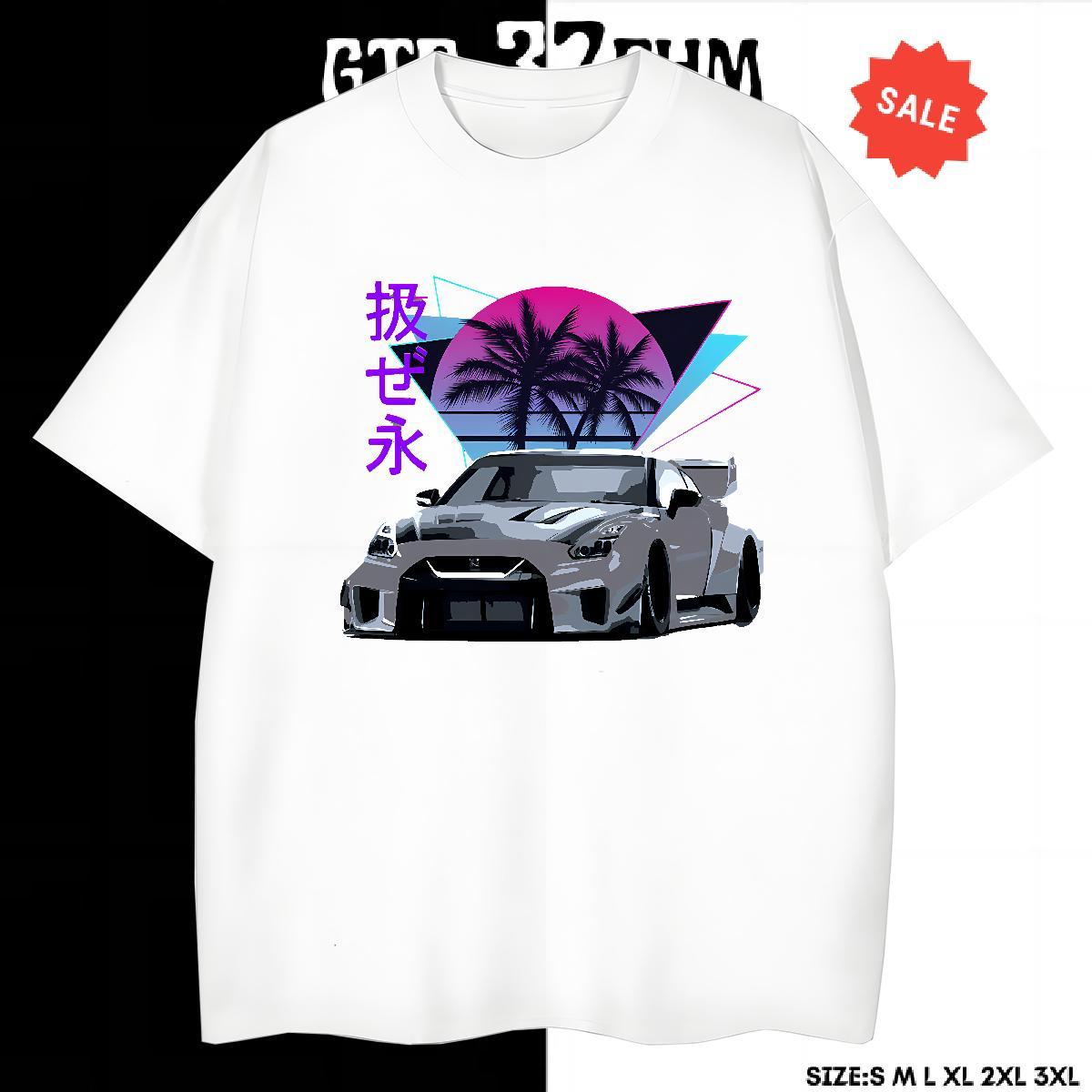 Cool Tshirt for Man Woman Daily Wear 230g Cotton Oversized Breathable Short Sleeve car Men T Shirts 2024 DIY Tee Shirt