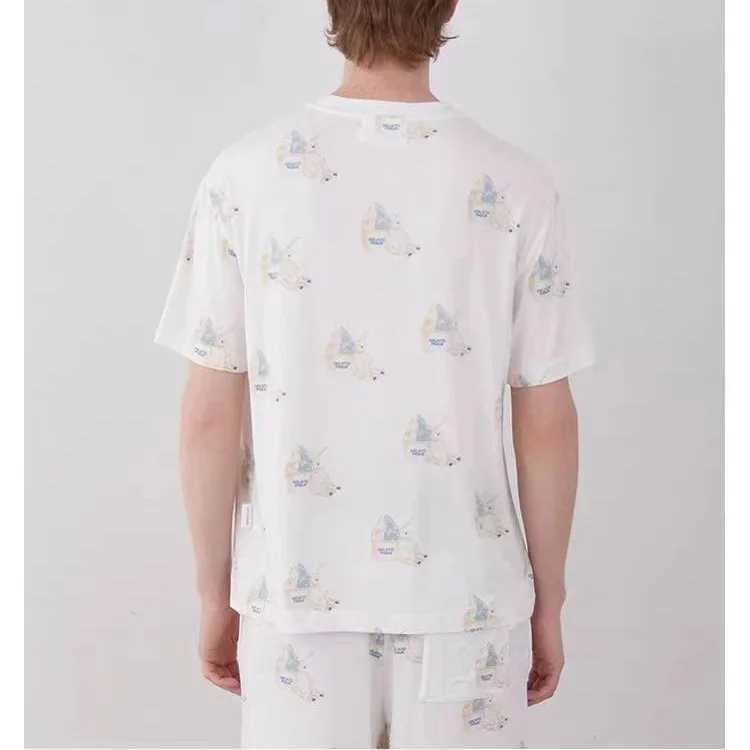 Mens short sleeved T-shirt mens pajamas pajamasW240719