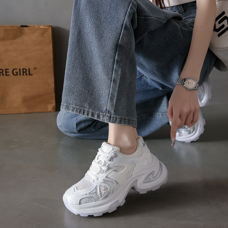 Ddmysports Instagram Korean New Dad Women S Summer Student Sports Running Casual Thick Sole Eightening Shoes B OUTDOOR