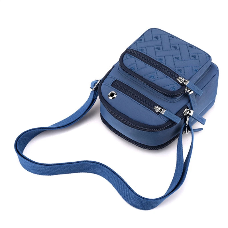 Womens waterproof shoulder bag with ten letter zipper mobile phone womens multifunctional handbag wrist bag wallet womens bag 240819