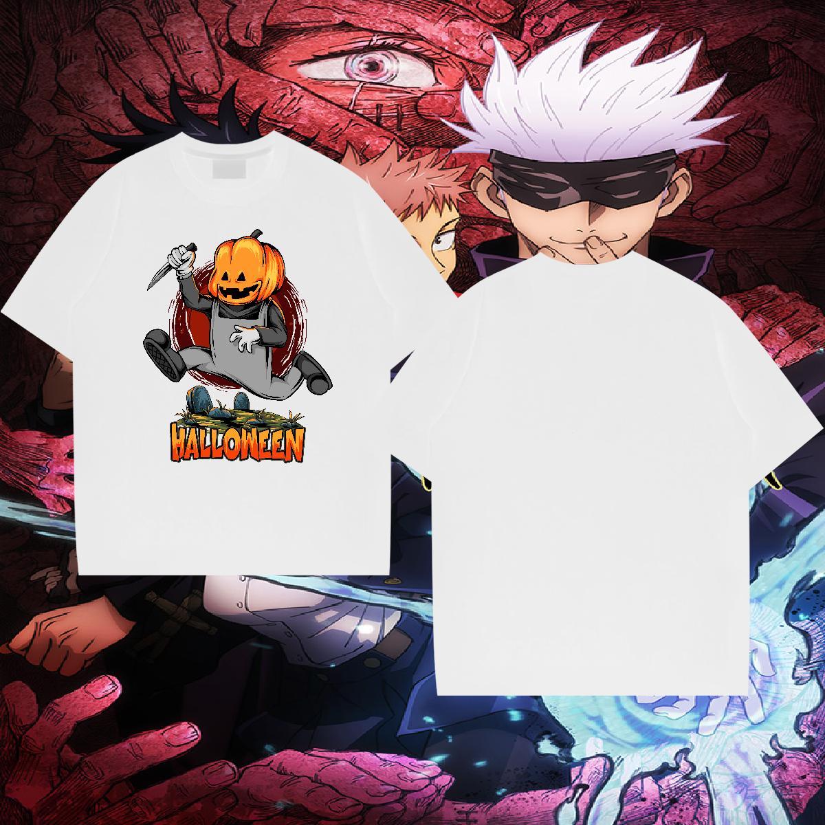 Comfortable Mens T Shirts halloween Breathable Street Casual Custom Printed 230g Cotton Tshirts Wholesale Top Tees