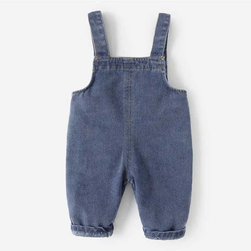 Spring and autumn baby jackets jeans dresses newborn childrens denim tops toddler/baby boys and girls bib pants 0-5Y W241227