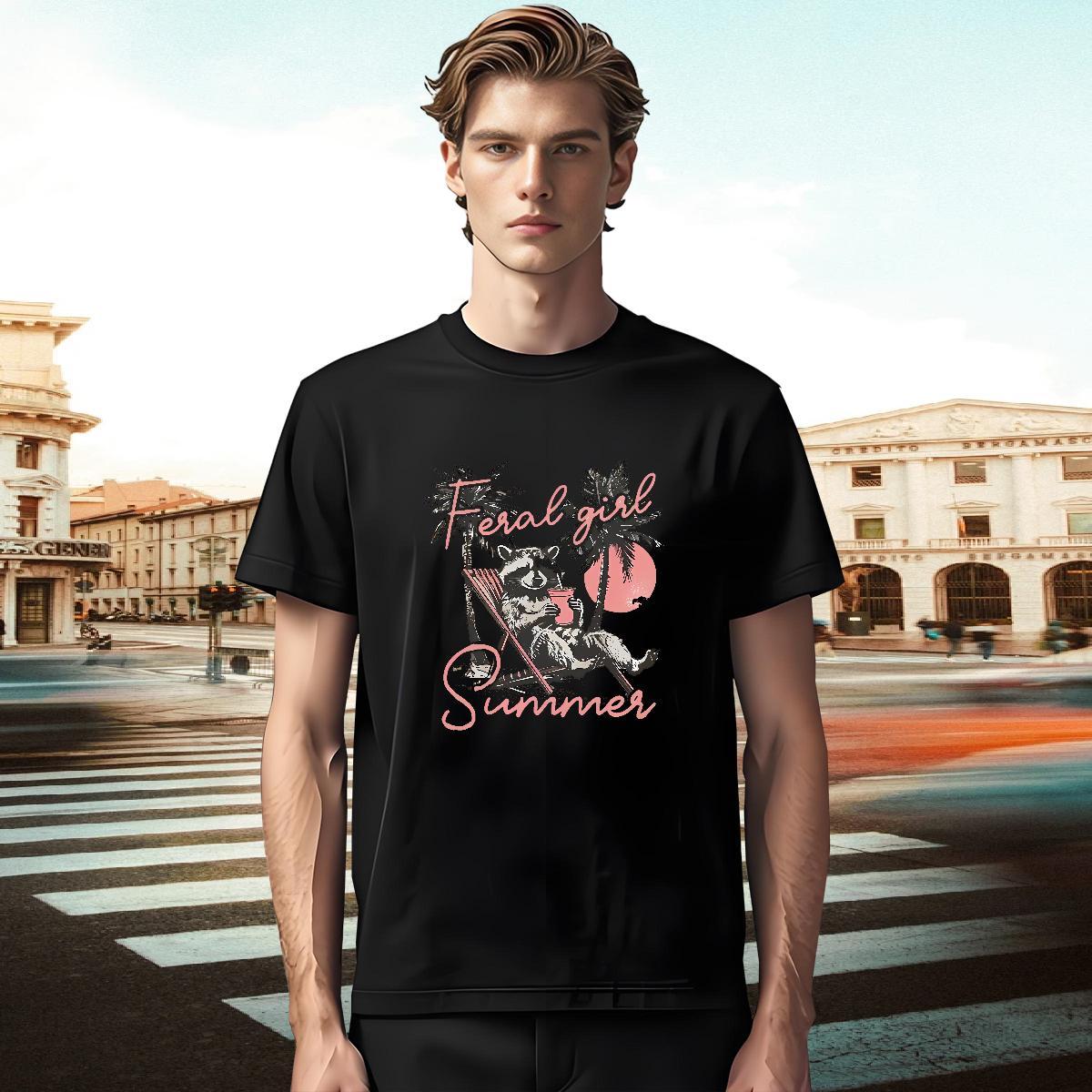 DIY Men Clothes T-Shirt palm Hip Hop 230g Pure Cotton Top Tees Breathable Short Sleeve Comfortable T-Shirts for Men Custom Print Oversized