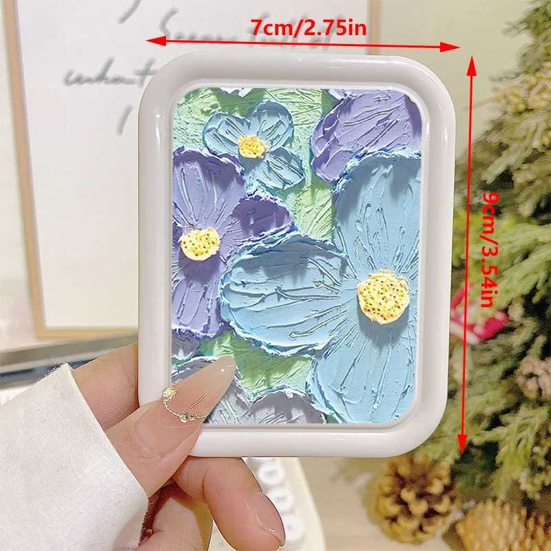 Fashion Portable Folding Makeup Mirror Portable Pocket Mirror Women Rectangle Cosmetic Make Up Mirror For Tools Vanity Y240819
