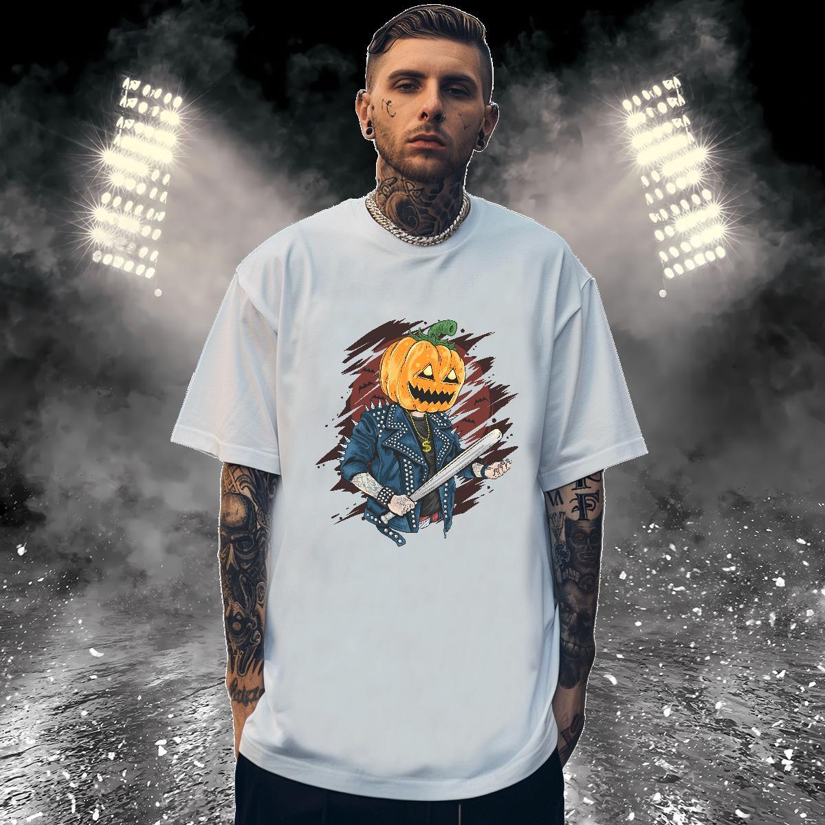 Designer Fashion Tshirt for Man Woman pumpkin Casual Daily Wear 230g 100% Cotton Tee Shirt Short Sleeve Soft Free Shipping Men T Shirts Customized