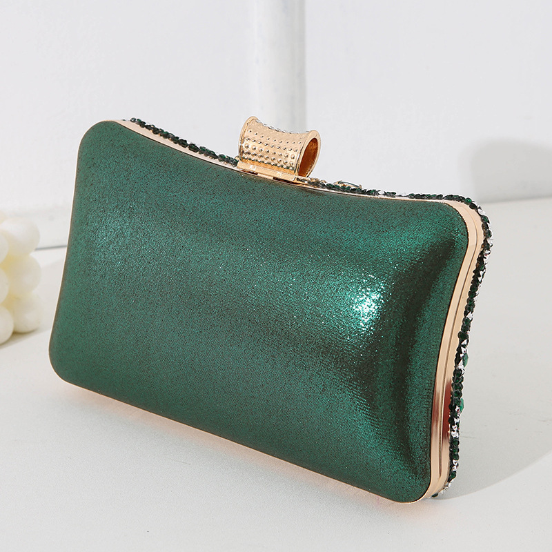 New Diamond Embedding Dinner Banquet Dress Crossbody Square Handheld Women's Small Bag