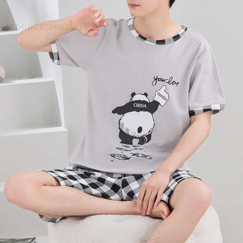 Summer 4XL Mens Knitted Pajama Set Pajama Big Boy Pajama Size Up Home Clothing WholesaleW240719