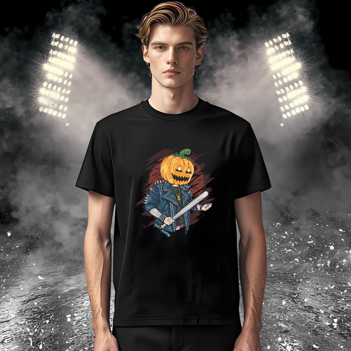 New Arrival Couples T Shirts pumpkin Casual 100% Cotton 230g Tops Breathable Short Sleeve Wholesale T Shirts Men Oversized 4XL