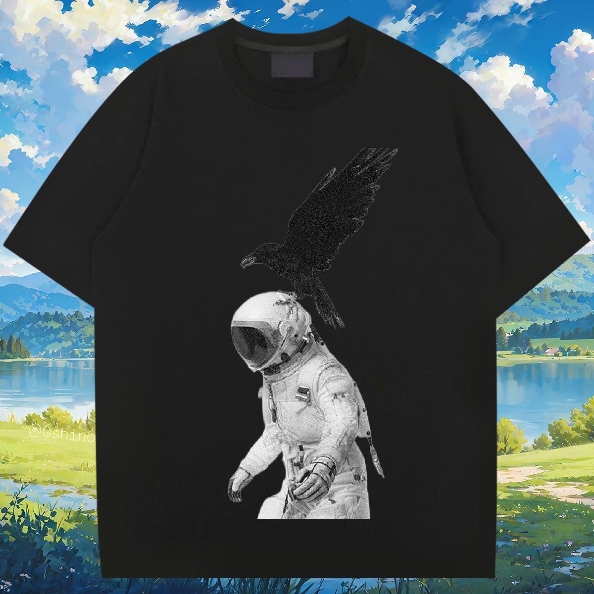 Comfortable eagle 230g Cotton Men Tees Outdoor Pure Cotton Man T Shirts Custom Custom Print Plus Size Tops