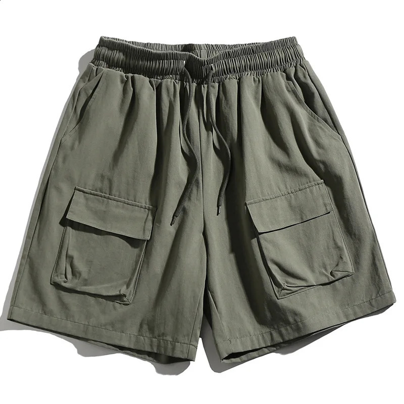 Night three sided shorts mens summer fullcolor cotton multi pocket casual five piece pants 240819