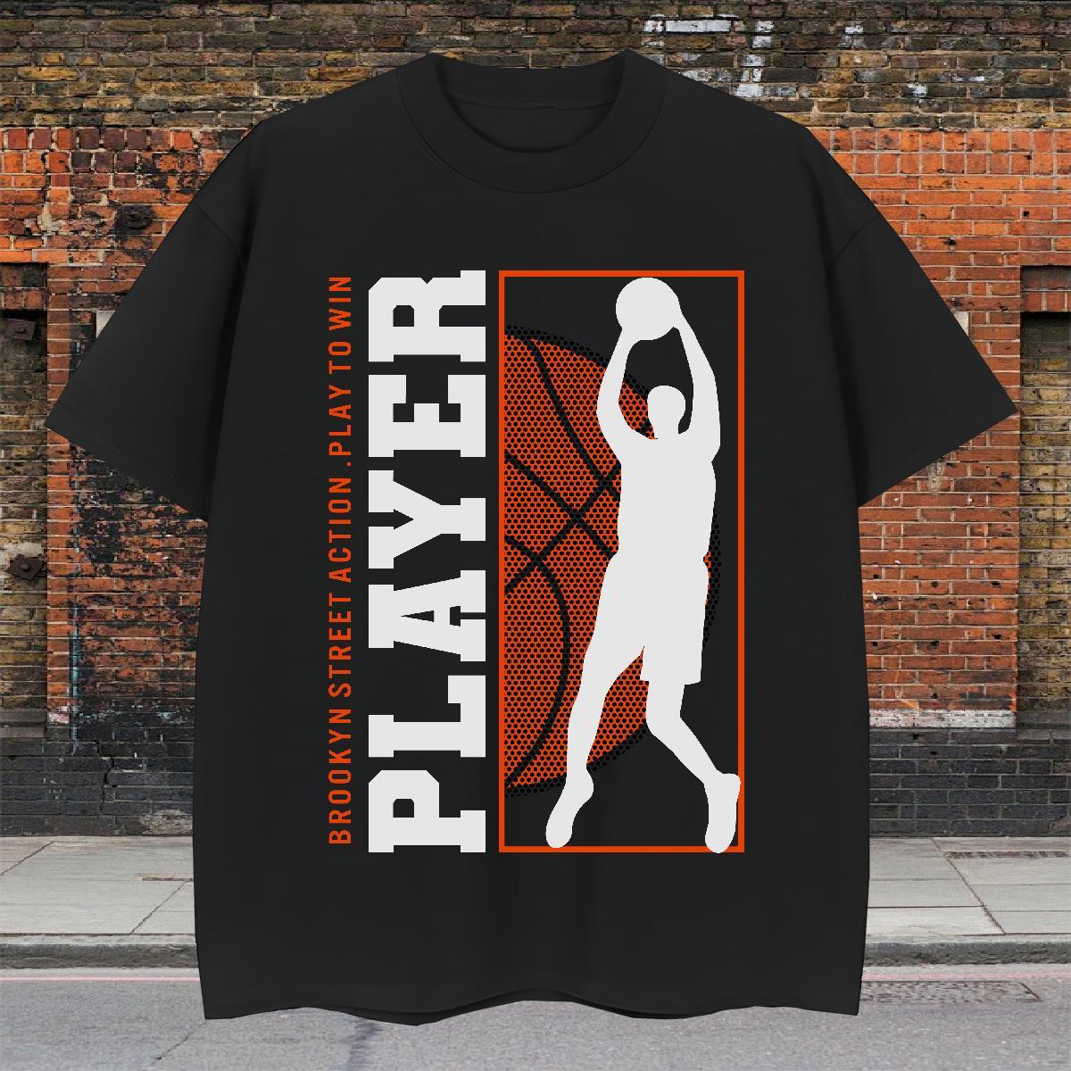 Brand Men Tops Tees Daily Outfit 230g Cotton Black White Short Sleeve Soft basketball T-Shirts for Men Custom Polos