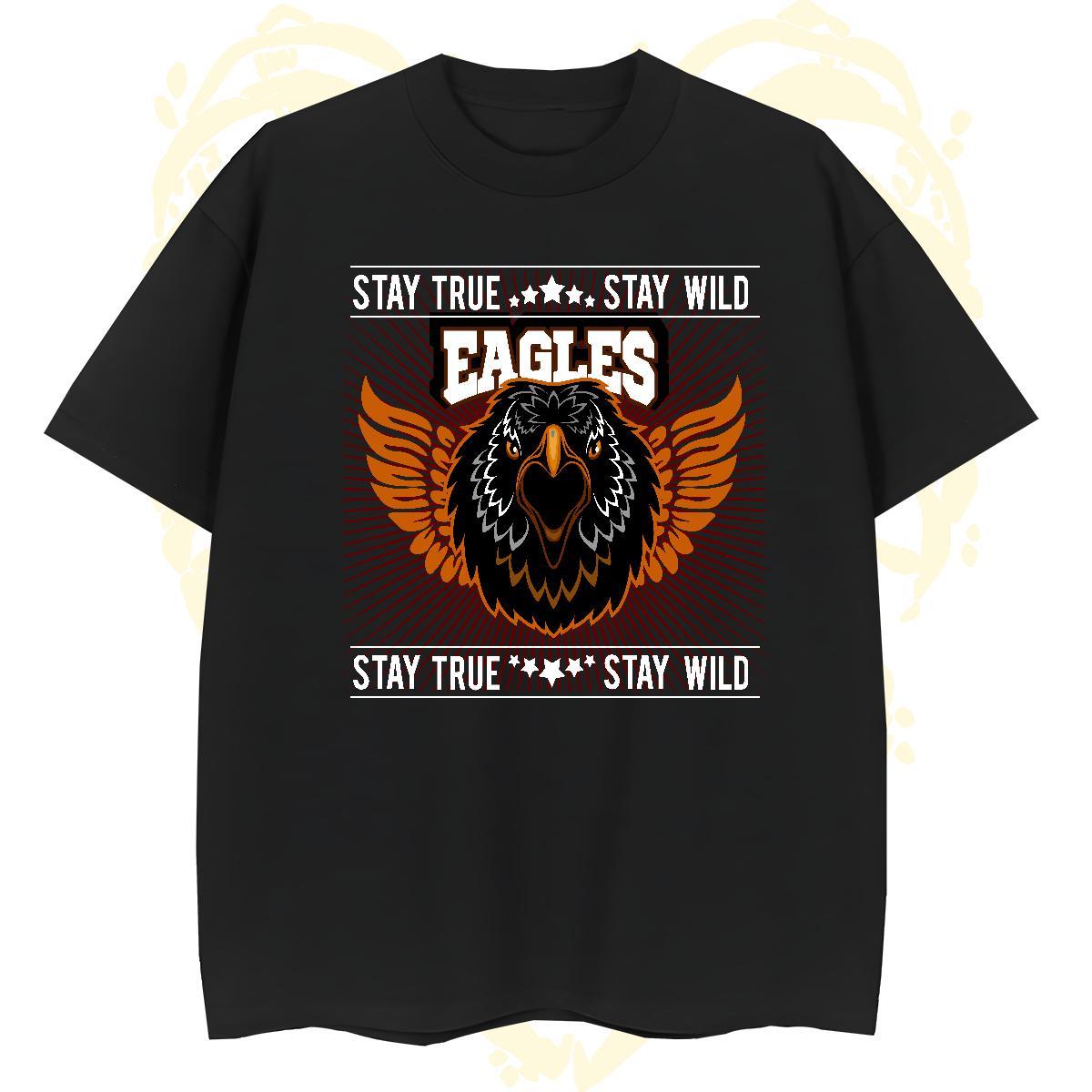 High Quality Men T Shirts eagle Breathable Short Sleeve Spring Summer DIY 100% Cotton 230g Tshirts Custom Tees