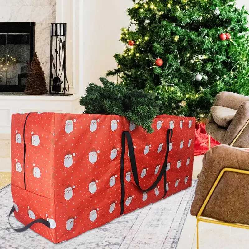Large Capacity Christmas Tree Storage Bag Outdoor Furniture Cushion Storage Holder Space-Saving Water Protective Boxes CL240820