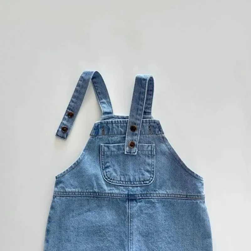 Spring and summer baby shorts Trouser solid boy denim fabric adjustable full set childrens casual pants Baby girl jeans Preschool childrens pants W240
