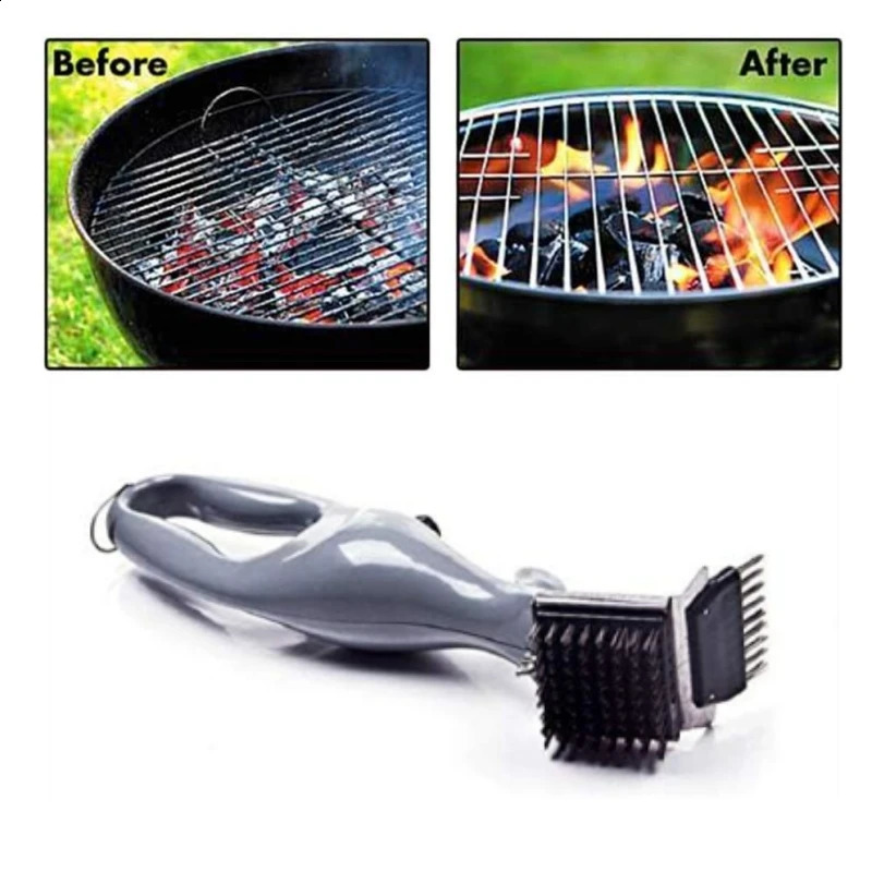 Portable Steam Cleaning Brushes Barbecue Grill Cleaning Brush BBQ Tools Cleaner Scraper Kitchen Gadget Grill Stain Removal Brush 240819