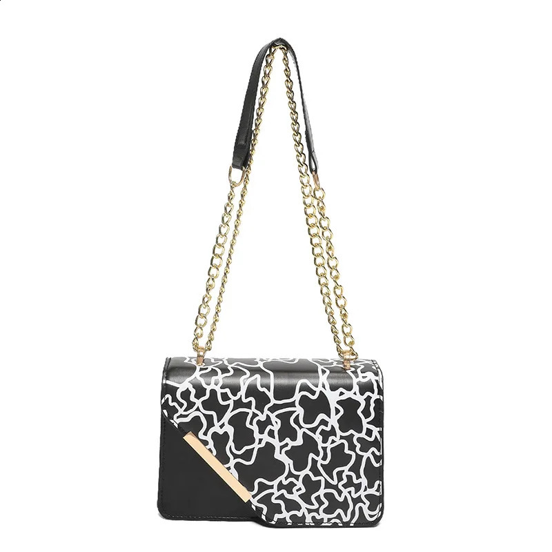 2024 Fashion Style Square Shoulder Bag Chain Strap Crossbody Bags For Women Daily Used Ladies Handbags And Purses 240820ZYl