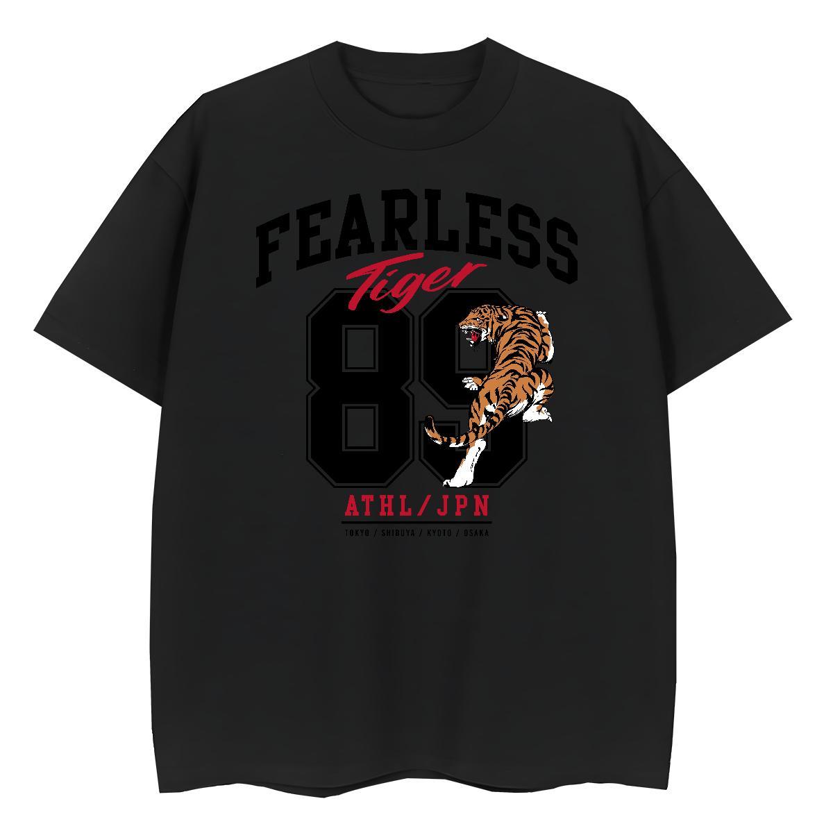 Classic Lady T shirt Sports Casual Breathable Short Sleeve Tops Soft 230g Pure Cotton tiger Customized T Shirts Women