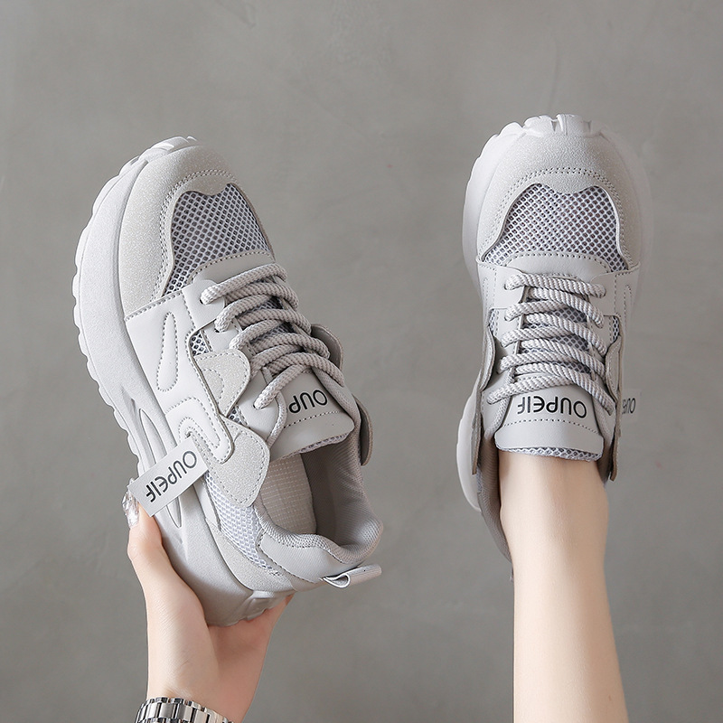 Ddmysports Summer New Korean Breathable Dad Instagram Student Casual Thick Sole Running Shoes Female XFG OUTDOOR