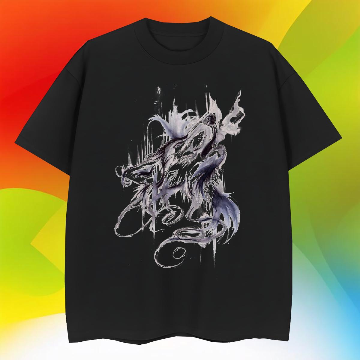 Designer Mens Tshirts wolf Street 100% Cotton 230g Wear Crew Neck Soft T Shirts Men Customized