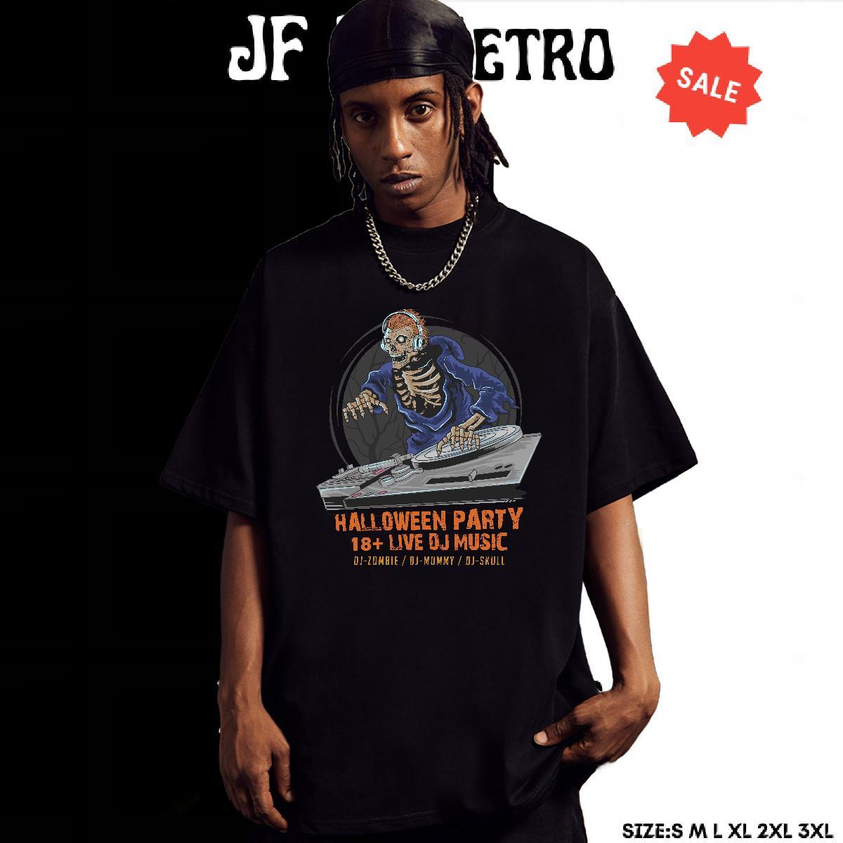 Soft Mens T Shirts halloween Pure Cotton Spring Summer Black Oversized 100% Cotton 230g Men Tees DIY Customized Polos