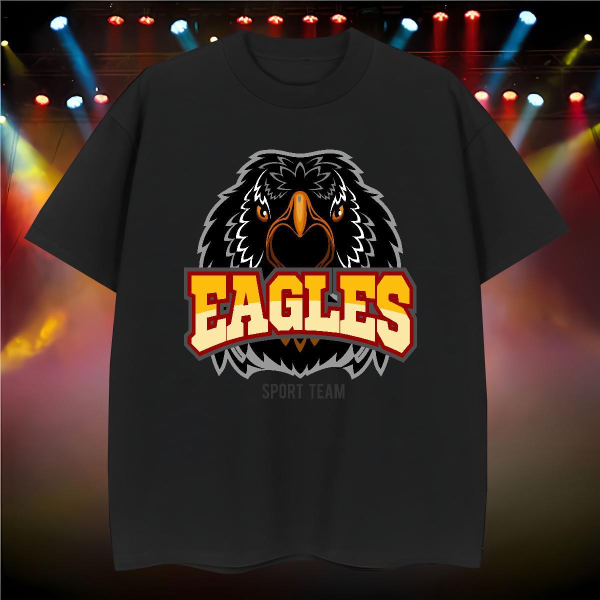 Soft eagle T Shirt For Man Daily Wear Tshirt for Man Woman 230g 100% Cotton Casual New O Neck Short Sleeves Custom Print Oversized Tops Tees