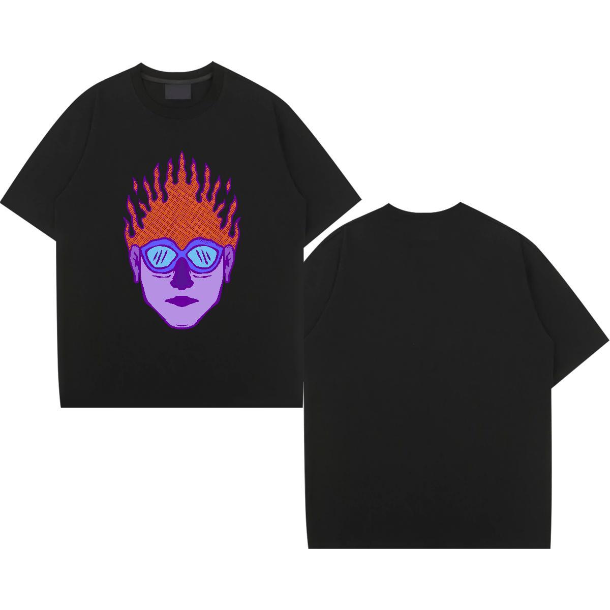 Brand ET 230g 100% Cotton Men Tees Casual Pure Cotton T shirt New Arrival Cartoon Print Clothes