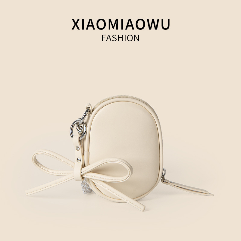 Pearl chain shoulder niche bow crossbody versatile fashionable women's bag, red envelope, small size, portable and mini