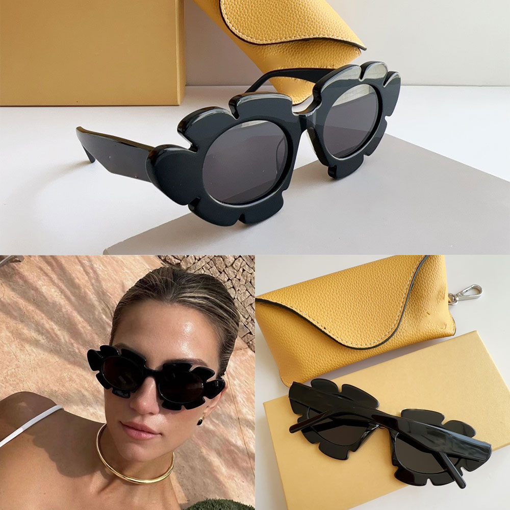 Flower sunglasses Luxury women flower eyewear Fashion lady outdoor personalized beach sunglasses 100% UVA/UVB protection Flower sunglasses 40088