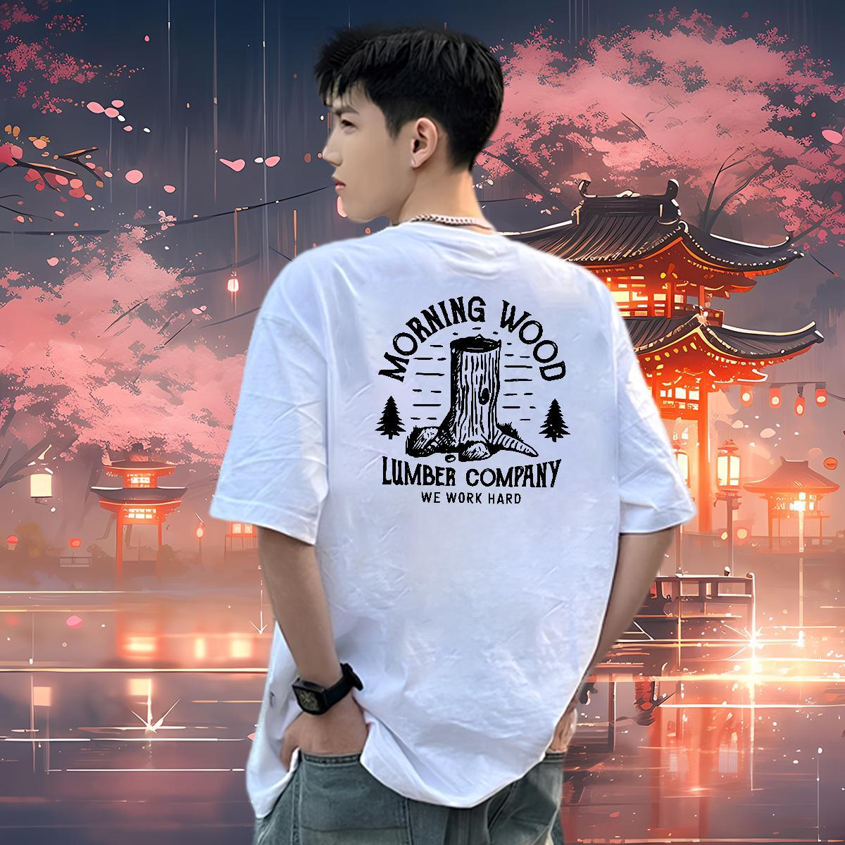 2024 Summer Men Clothes T-Shirt tree Casual Daily Wear 100% Cotton 230g Polos Breathable Unisex Mens T Shirts Skull