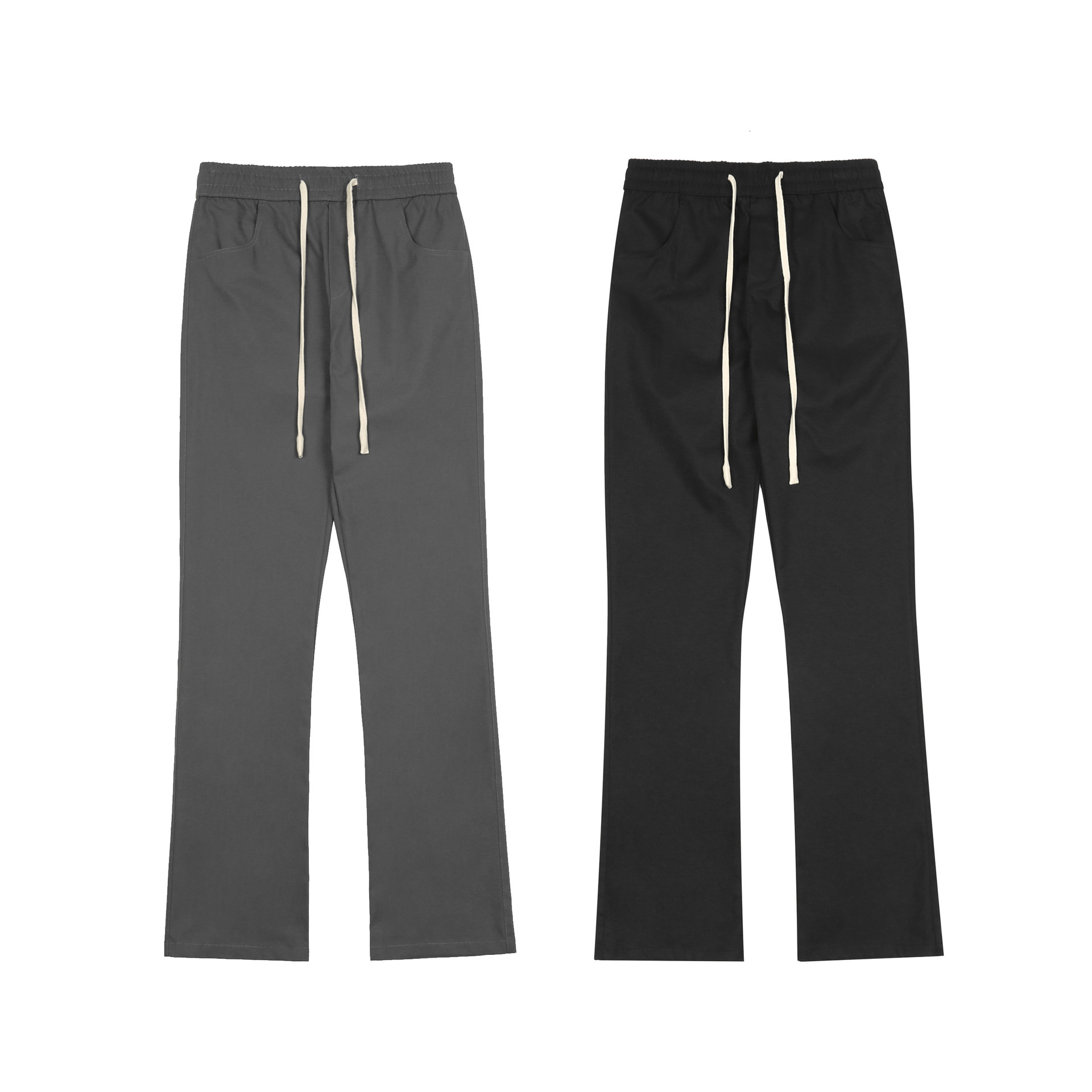 Fw American Street High Street Dark Tide Style Design Theme Casual Plush Micro Horn Pants