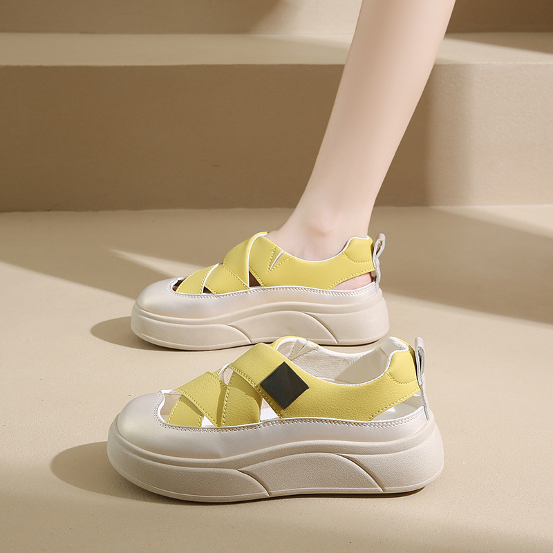 Ddmysports Little White Shoes Women S Summer New Korean Edition Ins Student Casual Versatile Breathable Sandals Street Shot XQ W OUTDOOR