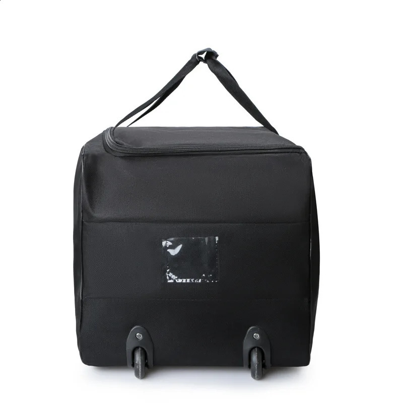Foldable Travel Bag On Wheels Air Consignment Package High Capacity Storage Luggage Handbag Anti-scratch Shoulder Bag 240819