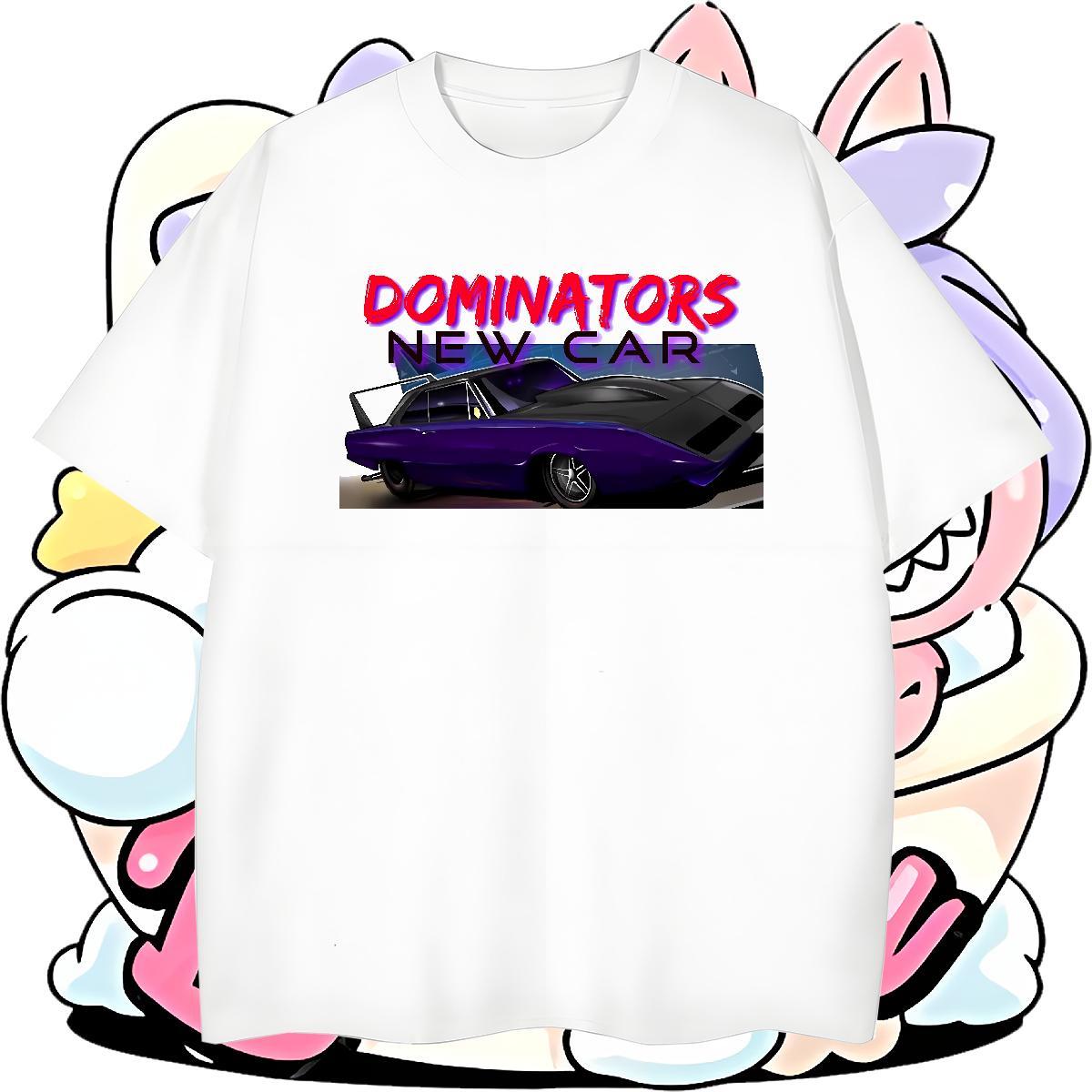 Cool car T-Shirts Daily Wear Tshirt for Man Woman 230g Pure Cotton Factory Direct Short Sleeve O-Neck Customized Print Tees