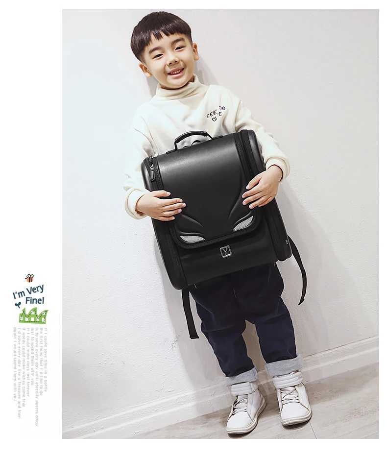 Kids school backpack Bags on wheels Japan School Backpack kid Orthopedic wheeled backpack Children PU Japanese trolley backpacks Y240820