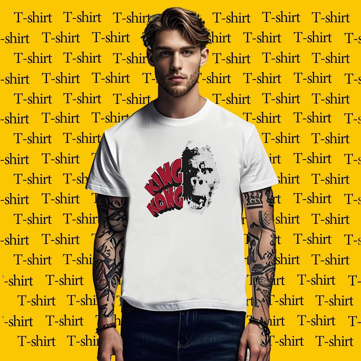 T-Shirts 230g 100% Cotton orangutan Street Wear Breathable Custom Big Size Couples T Shirts Casual New High Quality Tops