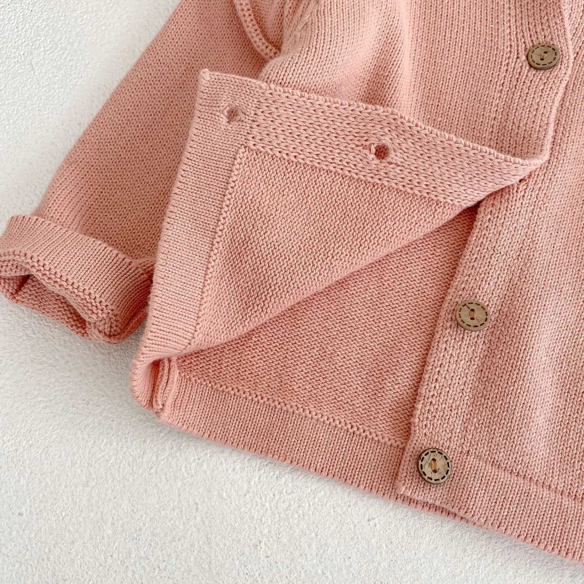Instagram Autumn/Winter New Womens Fashion Sweater Baby Girl Childrens Coat Flying Sleeves Knitted Cardigan Cotton Versatile SXJ240819