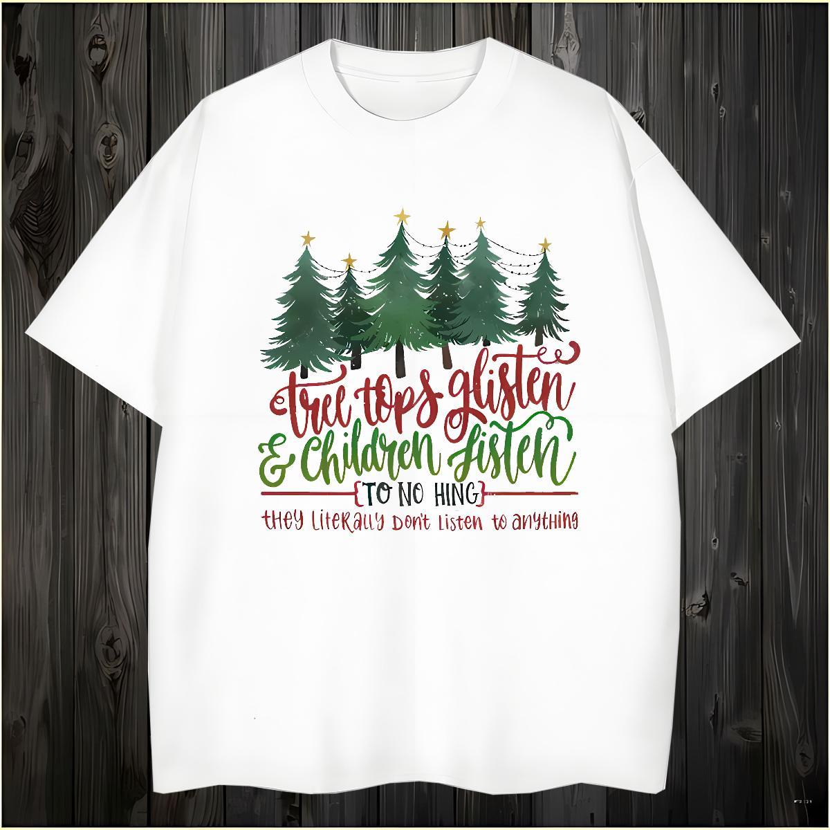 T-Shirts 230g 100% Cotton tree Street Casual Breathable Crew Neck Custom Print Plus Size Men Tees Designer Fashion Popular Clothings