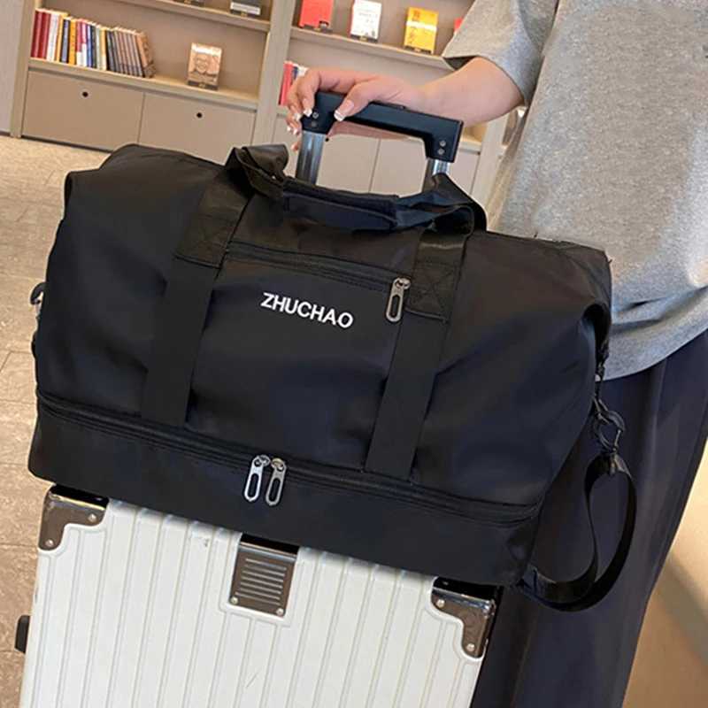 Large Capacity Womens Travel Bag Waterproof Nylon Weekend Outdoor Overnight Duffel Bag Men Hand Luggage Large Bag Packing Cube CL240820